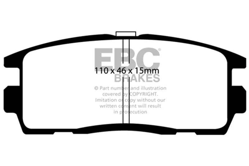 EBC 10+ Chevrolet Equinox 2.4 Ultimax2 Rear Brake Pads - Main Product View