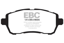 Load image into Gallery viewer, EBC 10+ Ford Fiesta 1.6 Ultimax2 Front Brake Pads - Main Product View