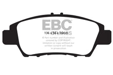 Load image into Gallery viewer, EBC 10+ Honda CR-Z 1.5 Hybrid Ultimax2 Front Brake Pads - Side View