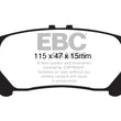 Load image into Gallery viewer, EBC 10+ Lexus RX350 3.5 (Japan) Greenstuff Rear Brake Pads - Main Product View