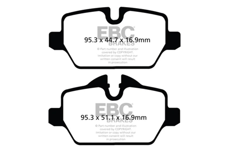 EBC 10+ Mini Countryman 1.6 Cooper Yellowstuff Rear Brake Pads - Main Product View