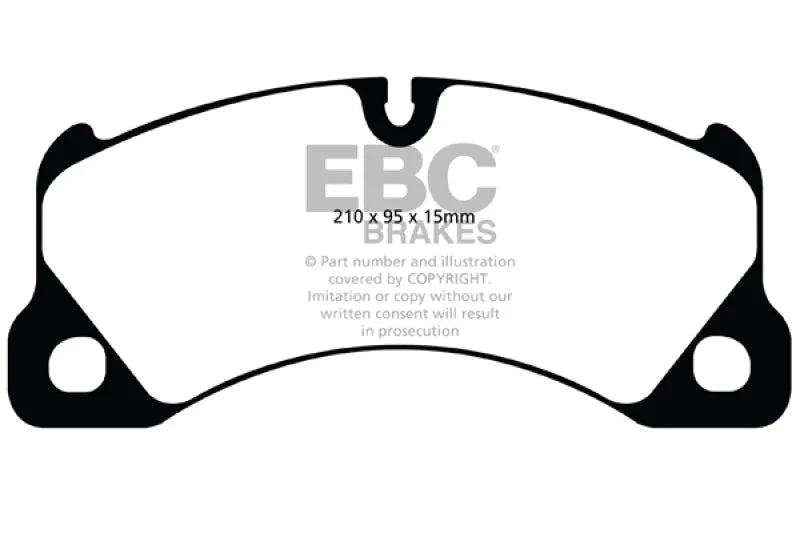 EBC 10+ Porsche Cayenne 3.0 Supercharged Hybrid Extra Duty Front Brake Pads - Main Product View