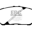 Load image into Gallery viewer, EBC 10 Toyota Sienna 2.7 Extra Duty Front Brake Pads - Main Product View