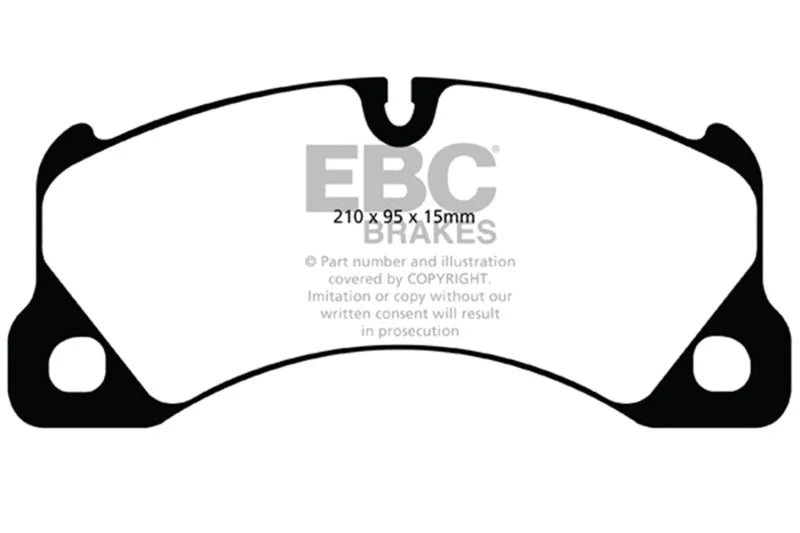 EBC 10+ Volkswagen Touareg 3.0 Supercharged Hybrid Redstuff Front Brake Pads - Main Product View