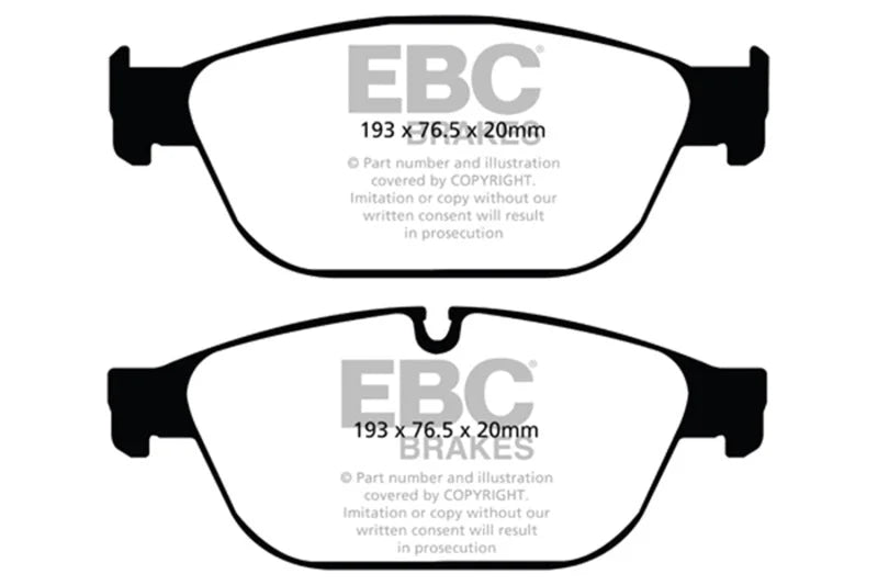 EBC 11-12 Audi A8 Quattro 3.0 Supercharged Redstuff Front Brake Pads - Main Product View