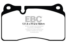 Load image into Gallery viewer, EBC 11-14 Audi TT RS 2.5 Turbo Yellowstuff Front Brake Pads - Side View