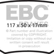 Load image into Gallery viewer, EBC 11-14 Ford Edge 2.0 Turbo Redstuff Rear Brake Pads - Side View