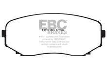 Load image into Gallery viewer, EBC 11-14 Ford Edge 2.0 Turbo Yellowstuff Front Brake Pads - Side View