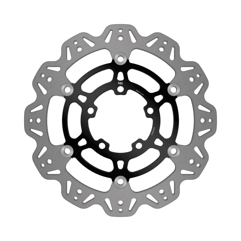 EBC 11-14 Triumph Hinckley Tiger 800 /Cast Wheels Front Left/Right Vee Floating Black Rotor