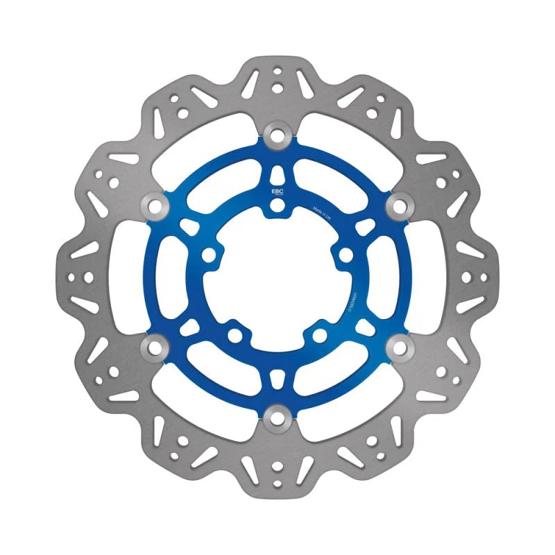 EBC 11-14 Triumph Hinckley Tiger 800 /Cast Wheels Front Left/Right Vee Floating Blue Rotor