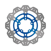 Load image into Gallery viewer, EBC 11-14 Triumph Hinckley Tiger 800 /Cast Wheels Front Left/Right Vee Floating Blue Rotor