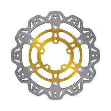Load image into Gallery viewer, EBC 11-14 Triumph Hinckley Tiger 800 /Cast Wheels Front Left/Right Vee Floating Gold Rotor