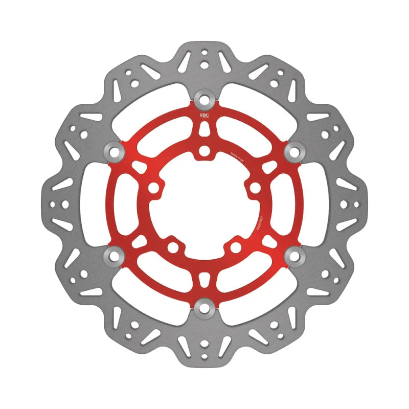 EBC 11-14 Triumph Hinckley Tiger 800 /Cast Wheels Front Left/Right Vee Floating Red Rotor