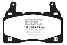 Load image into Gallery viewer, EBC 11-15 Chevrolet Camaro (5th Gen) 6.2 Redstuff Front Brake Pads - Main Product View