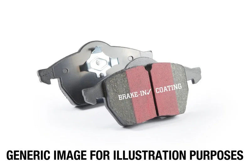 EBC 11+ BMW X3 2.0 Turbo (F25) Ultimax2 Rear Brake Pads - Back View