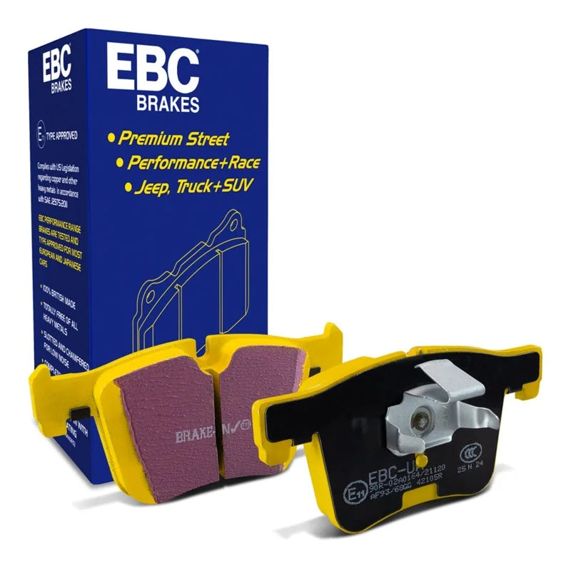 EBC 11+ BMW X3 2.0 Turbo (F25) Yellowstuff Front Brake Pads - Side View