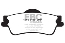 Load image into Gallery viewer, EBC 11+ Chevrolet Caprice 3.6 Redstuff Rear Brake Pads - Side View