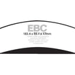Load image into Gallery viewer, EBC 11+ Chrysler 300C 5.7 Yellowstuff Front Brake Pads - Main Product View