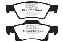 Load image into Gallery viewer, EBC 11+ Dodge Durango 3.6 Extra Duty Rear Brake Pads - Main Product View