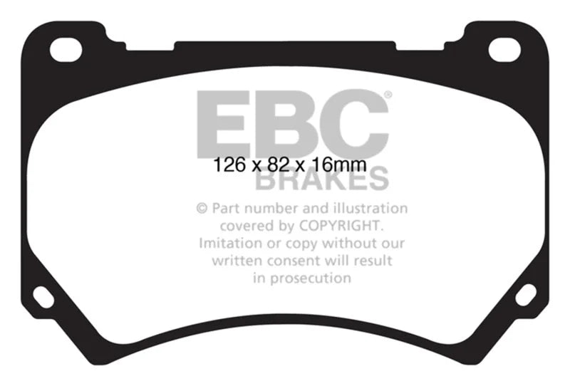 EBC 11+ Hyundai Equus 4.6 Greenstuff Front Brake Pads - Main Product View