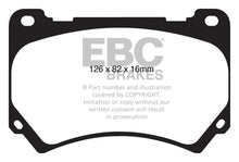 Load image into Gallery viewer, EBC 11+ Hyundai Equus 4.6 Yellowstuff Front Brake Pads - Main Product View