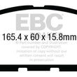 Load image into Gallery viewer, EBC 12-13 Infiniti JX35 3.5 Yellowstuff Front Brake Pads - Side View