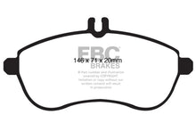 Load image into Gallery viewer, EBC 12-14 Mercedes-Benz C250 (W204) 1.8 Turbo Ultimax2 Front Brake Pads - Main Product View