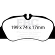 Load image into Gallery viewer, EBC 12-16 Porsche Boxster 2.7L (Cast Iron Rotors Only) Bluestuff Front Brake Pads - Main Product View