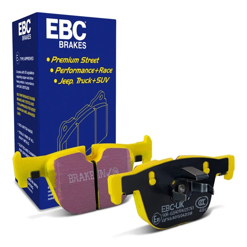 EBC 12+ BMW 335 3.0 Turbo (F30) Yellowstuff Rear Brake Pads - Side View
