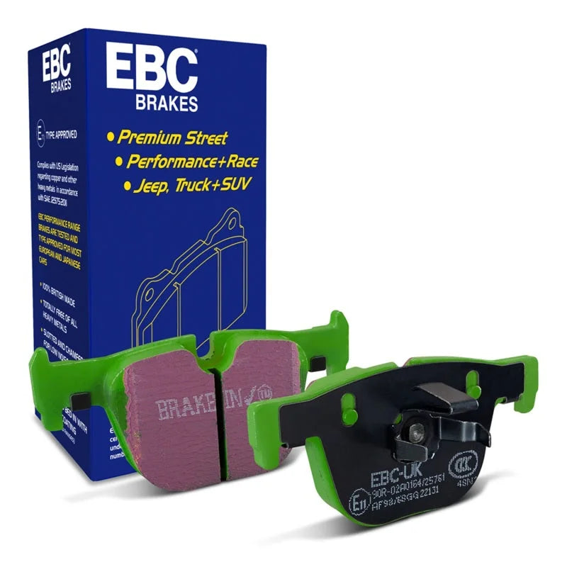 EBC 12+ BMW ActiveHybrid 3 3.0 Turbo Greenstuff Rear Brake Pads - Main Product View