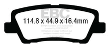 Load image into Gallery viewer, EBC 12+ Cadillac ATS 2.0 Turbo Redstuff Rear Brake Pads - Side View