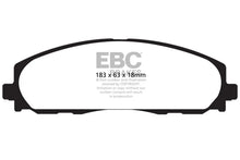 Load image into Gallery viewer, EBC 12+ Chrysler Town &amp; Country 3.6 Greenstuff Front Brake Pads - Main Product View