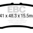 Load image into Gallery viewer, EBC 12+ Dodge Dart 1.4 Turbo Greenstuff Rear Brake Pads - Main Product View