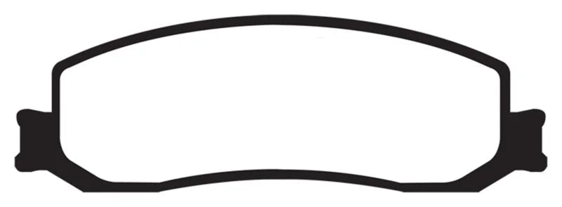 EBC 12 Ford F250 (inc Super Duty) 6.2 (2WD) Greenstuff Front Brake Pads - Side View