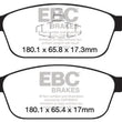 Load image into Gallery viewer, EBC 12+ Ford Focus 2.0 Turbo ST Ultimax2 Front Brake Pads - Main Product View