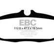 Load image into Gallery viewer, EBC 12 Ford Mustang 5.8 Supercharged (GT500) Shelby Yellowstuff Rear Brake Pads - Main Product View