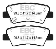 Load image into Gallery viewer, EBC 12+ Hyundai Elantra GT 2 Yellowstuff Rear Brake Pads - Main Product View