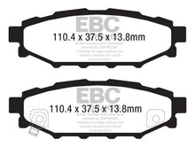 Load image into Gallery viewer, EBC 12+ Subaru BRZ 2.0 (solid rear rotors) Yellowstuff Rear Brake Pads - Main Product View