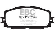 Load image into Gallery viewer, EBC 12+ Toyota Yaris 1.5 Greenstuff Front Brake Pads - Main Product View