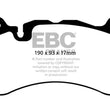 Load image into Gallery viewer, EBC 13-14 Audi RS7 4.0TT (w/Cast Iron Rotors &amp; Trapezoid Weights) Bluestuff Front Brake Pads - Main Product View