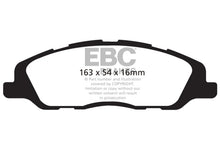 Load image into Gallery viewer, EBC 13-14 Ford Mustang 3.7 (A/T+Performance Pkg) Yellowstuff Front Brake Pads - Main Product View