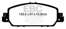 Load image into Gallery viewer, EBC 13-17 Honda Accord Coupe 2.4 EX Redstuff Front Brake Pads - Main Product View