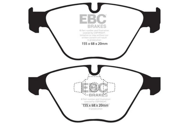 EBC 13+ BMW X1 2.0 Turbo (28i) Redstuff Front Brake Pads - Main Product View