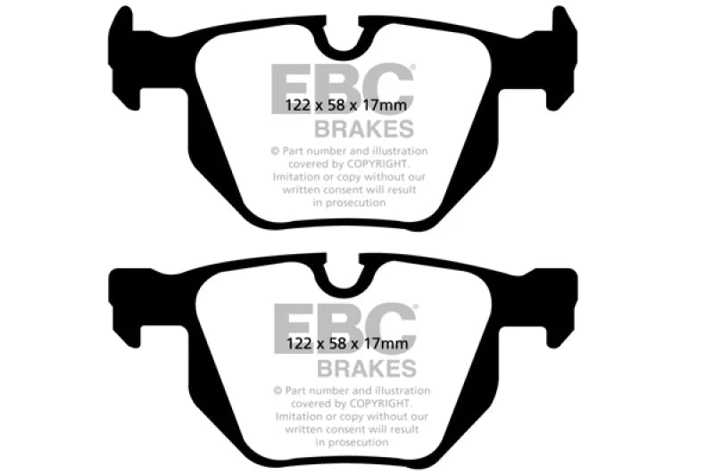 EBC 13+ BMW X1 3.0 Turbo (35i) Greenstuff Rear Brake Pads - Main Product View