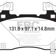 Load image into Gallery viewer, EBC 13+ Chevrolet SS 6.2 Ultimax2 Front Brake Pads - Main Product View