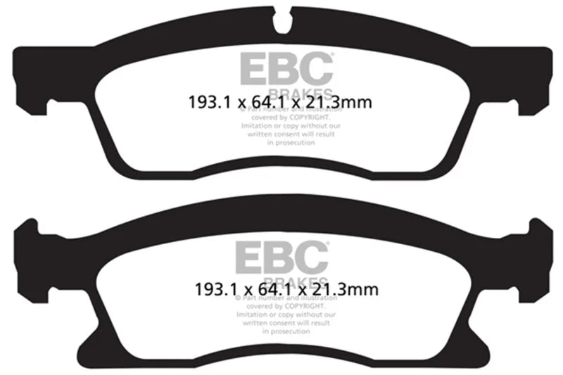 EBC 13+ Dodge Durango 5.7 Ultimax2 Front Brake Pads - Main Product View