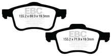 Load image into Gallery viewer, EBC 13+ Fiat 500L 1.4 Turbo Greenstuff Front Brake Pads - Main Product View