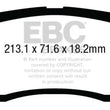 Load image into Gallery viewer, EBC 13+ Ford F250 (inc Super Duty) 6.2 (2WD) Ultimax2 Front Brake Pads - Side View