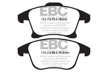 Load image into Gallery viewer, EBC 13+ Ford Fusion 1.6 Turbo Greenstuff Front Brake Pads - Main Product View