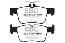 Load image into Gallery viewer, EBC 13+ Ford Fusion 1.6 Turbo Ultimax2 Rear Brake Pads - Main Product View